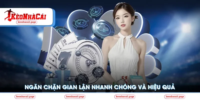 Ngăn chặn gian lận nhanh chóng và hiệu quả